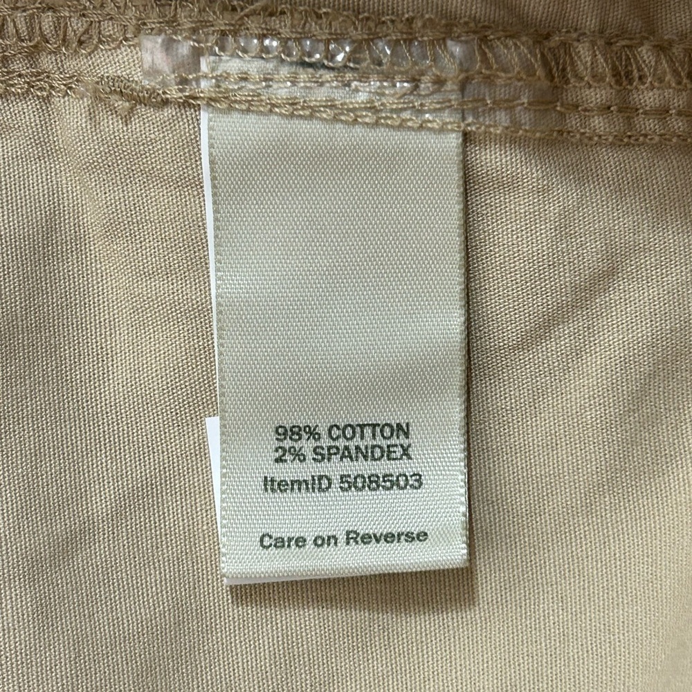 NEW L.L. Bean Quality Women's Tan Straight Leg Cargo Pants Size 24W - Picture 5 of 11
